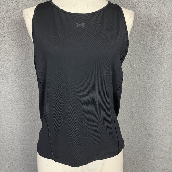 Under Armour Tops - Under Armor Women's Fitted SG Cropped Tank Top size XL color Black NWT's.